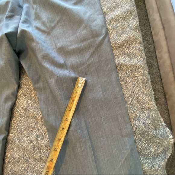 Banana Republic Tailored Slim Fit Gray Wool Pants Men’s 33x34 - Picture 12 of 13